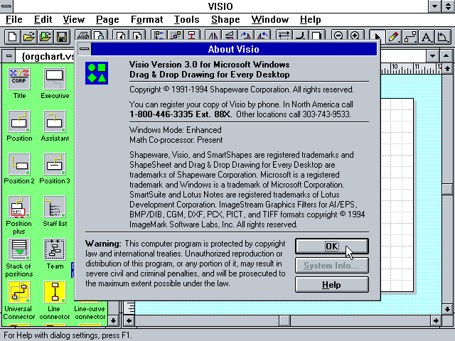Visio 3 - About